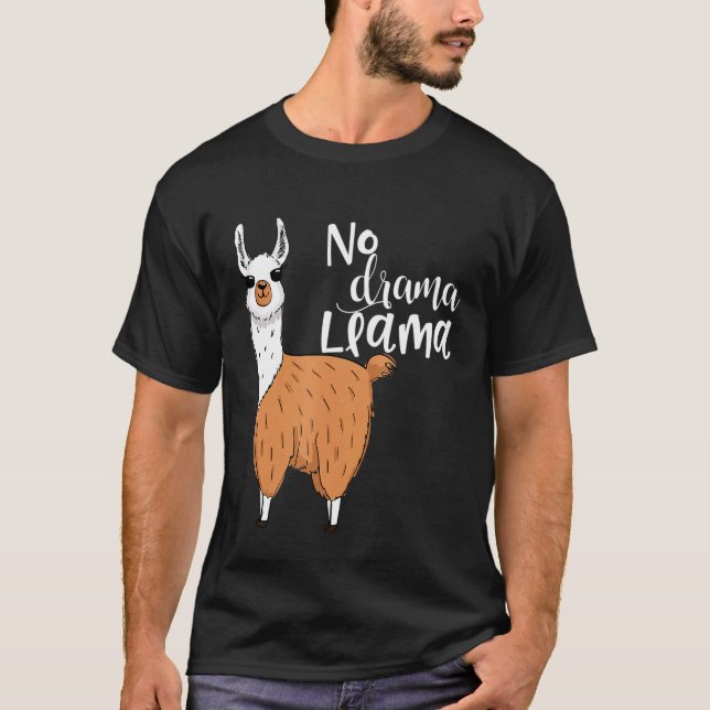 Camiseta Llama disfraz llama pijamas no llama drama (Anverso)