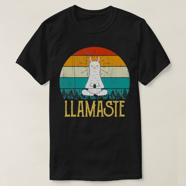 Camiseta Llama divertida a los amantes del yoga llamaste re (Diseño del anverso)
