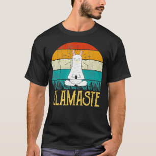 Camiseta Llama divertida a los amantes del yoga llamaste re