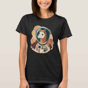 Camiseta Llama Divertida del Espacio Exterior en Alpaca Ast