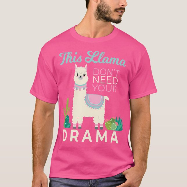 Camiseta Llama dramática (Anverso)