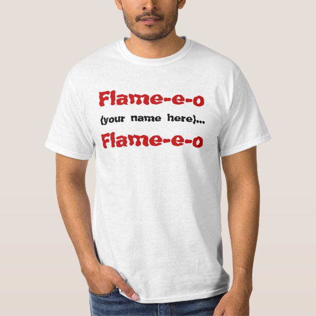 Camiseta Llama-e-o, (su nombre aquí)…, Llama-e-o (Anverso)
