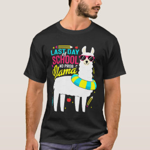Camiseta Llama El Último Día De La Escuela Chicas