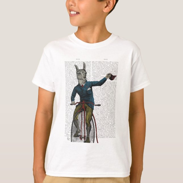 Camiseta Llama en bicicleta (Anverso)