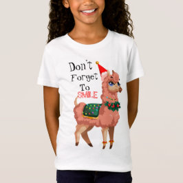 Camiseta llama en Navidades