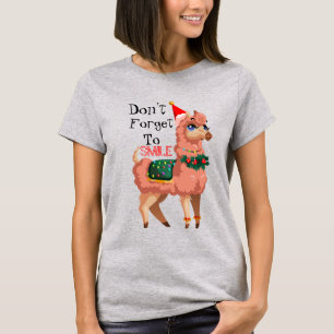 Camiseta llama en Navidades