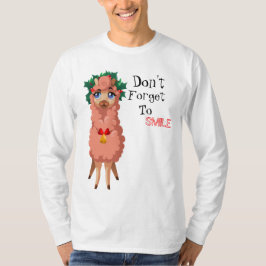 Camiseta llama en Navidades