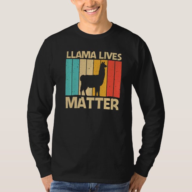 Camiseta Llama For Men Women Alpaca Farming Zookeeper Peruv (Anverso)