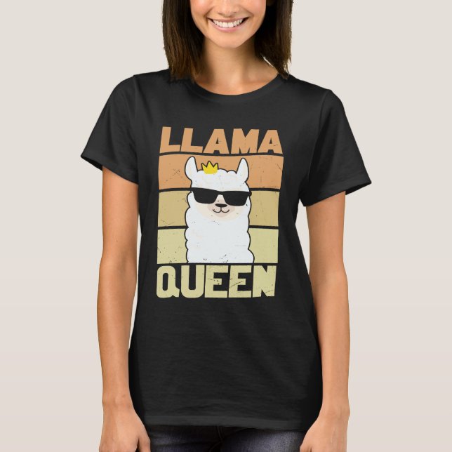 Camiseta Llama  Funny Cute Retro Style Alpaca Graphic Plus  (Anverso)