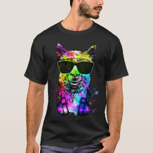 Camiseta Llama Gamer Retro Pop con Auriculares