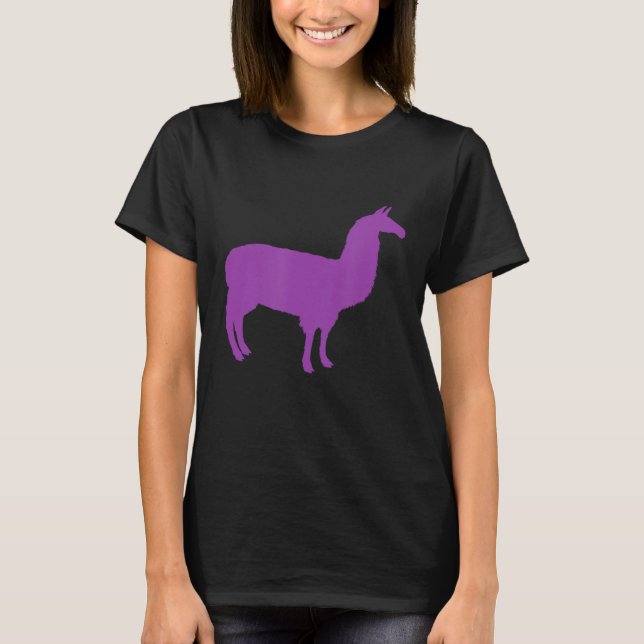 Camiseta Llama Gráfico Púrpura (Anverso)