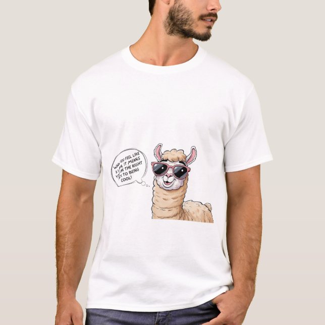 Camiseta ¡Llama Guay en acción!" (Anverso)
