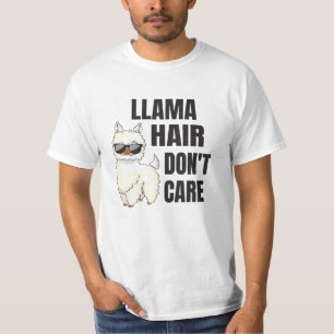 Camiseta Llama Hair divertida dice Alpaca
