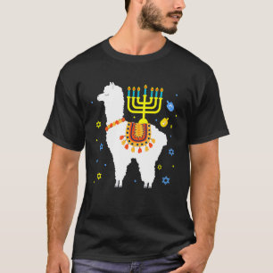 Camiseta Llama Hanukkah Happy Hanukkah Llama Lover Chanukah