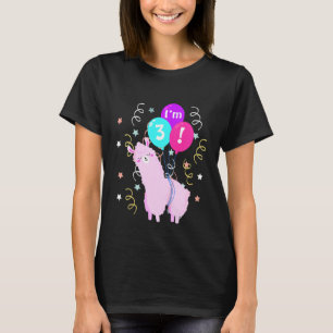 Camiseta Llama infantil 3er cumpleaños Equipo de tres años