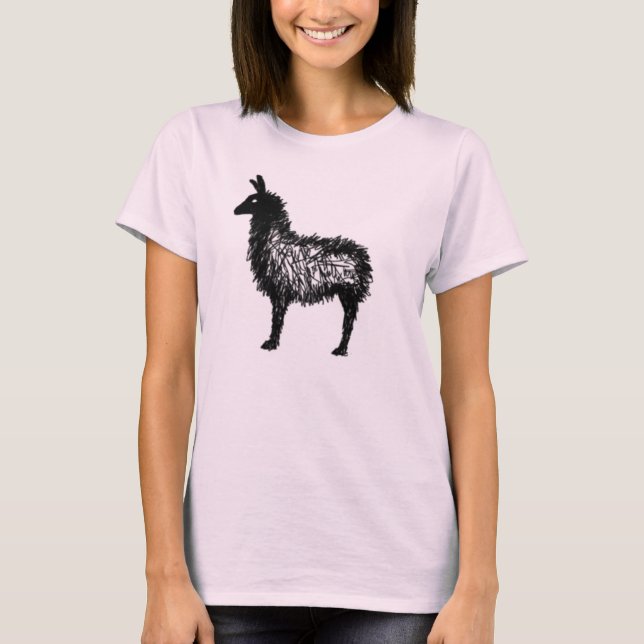 Camiseta LLAMA LAND by Rhonda (Anverso)