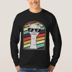 Camiseta Llama llama Chica de arte alpino estilo retro de G