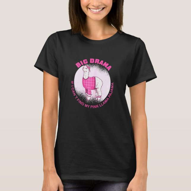Camiseta Llama llama pijama sueño alpaca (Anverso)