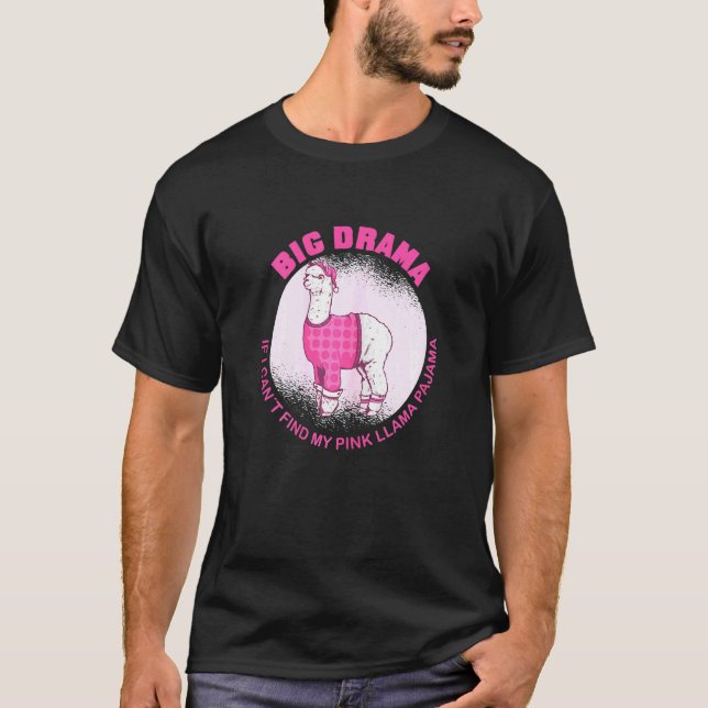 Camiseta Llama llama pijama sueño alpaca (Anverso)