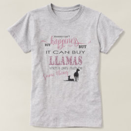 Camiseta LLAMA LOVER | Dinero no puede comprar felicidad