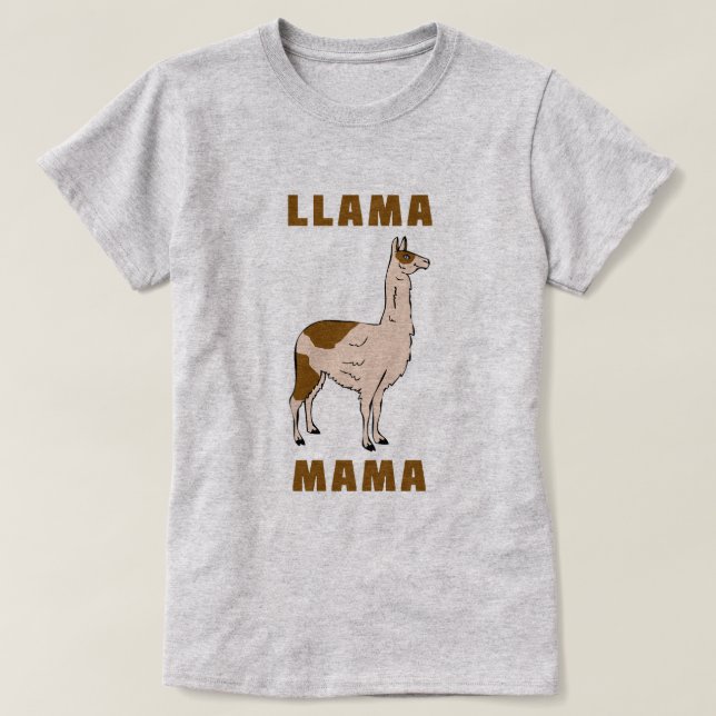 Camiseta Llama mamá (Diseño del anverso)
