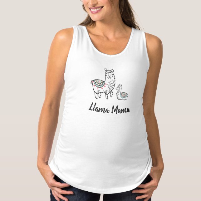 Camiseta Llama Mama Maternity Shirt (Anverso)