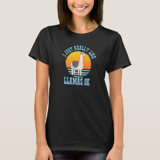 Camiseta Llama Me Gusta Realmente Llamas Ok Animal 1