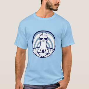 Camiseta Llama Meditando Gafas de Sol Postura de Yoga Alpac