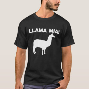 Camiseta Llama Mia dice humor de granjero de novedad italia