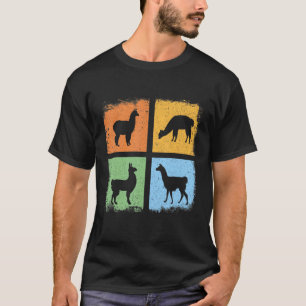 Camiseta Llama moda retro estilo vintage Alpaca