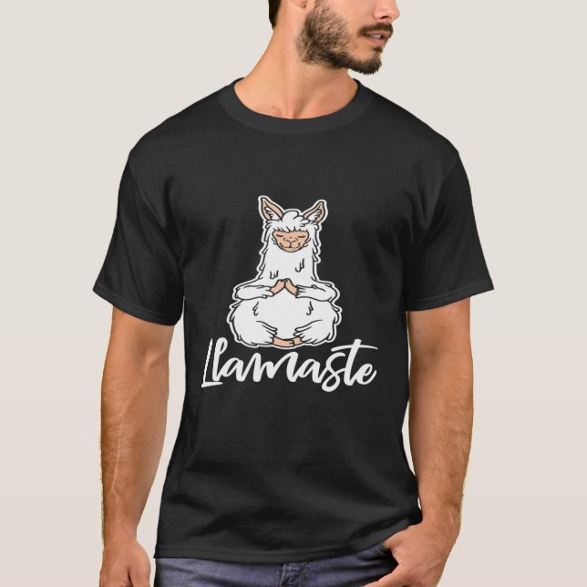 Camiseta Llama Namaste Llamaste Yoga Chakra Meditación Yogi (Anverso)