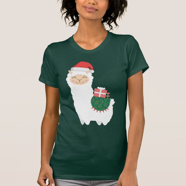 Camiseta Llama navidades (Anverso)