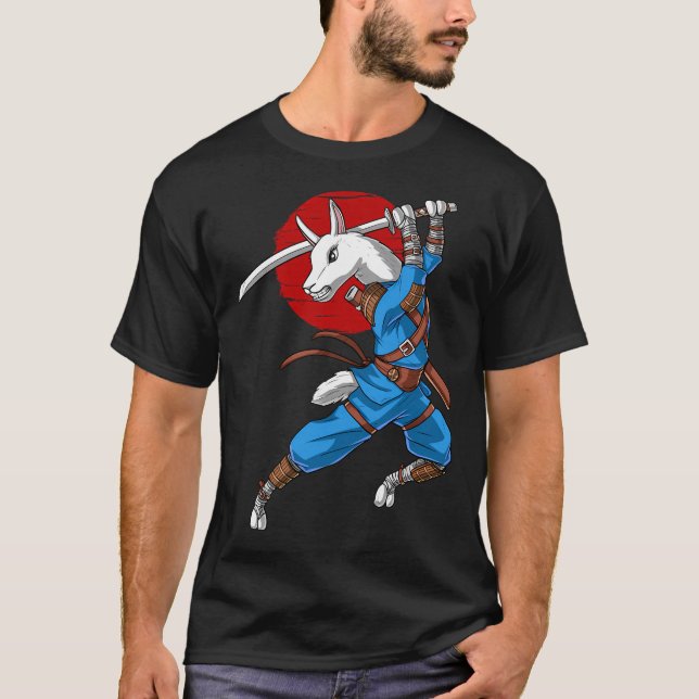 Camiseta Llama Ninja Samurái (Anverso)