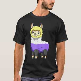 Camiseta Llama no binario y género queer