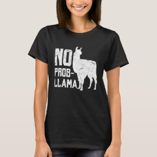 Camiseta Llama No Prob Llama Tee Animal Alpaca
