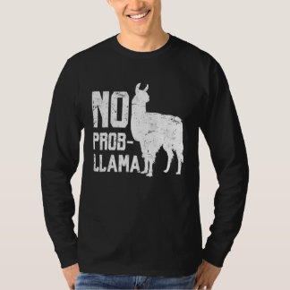 Camiseta Llama No Prob Llama Tee Animal Alpaca