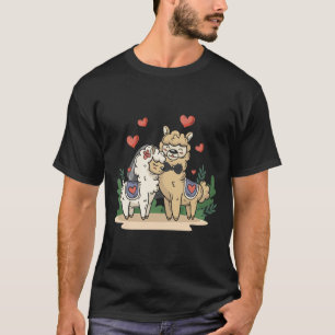 Camiseta Llama Novia Y Groom Pareja De Arte Boda