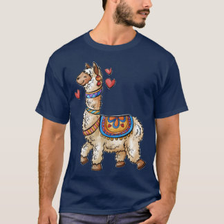 Camiseta llama para amigos amantes de los animales