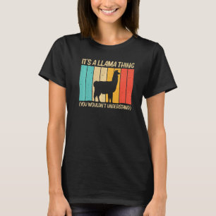 Camiseta Llama para hombres Alpaca Farming Zookeeper Peruv