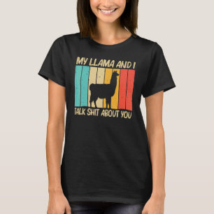 Camiseta Llama para hombres Alpaca Farming Zookeeper Peruv