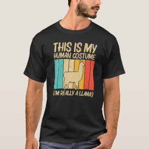 Camiseta Llama para hombres mujer animal de granja llamada