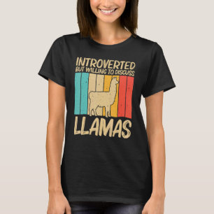 Camiseta Llama para hombres mujer animal de granja llamada 