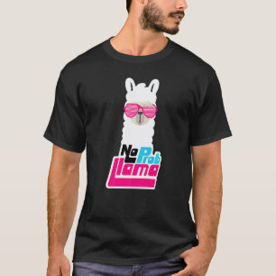 Camiseta Llama para mujeres sin problema Llama sin Probllam