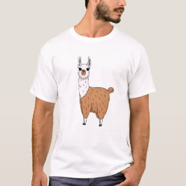 Camiseta Llama Personalizado alegre - animal brillante