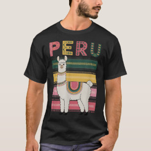 Camiseta Llama peruana cubana de Perú - diseño divertido de