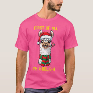 Camiseta Llama Primero que Todo Soy un Delight Retro Gaming
