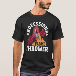 Camiseta Llama que lanza llama a un lanzador de fuego de ar