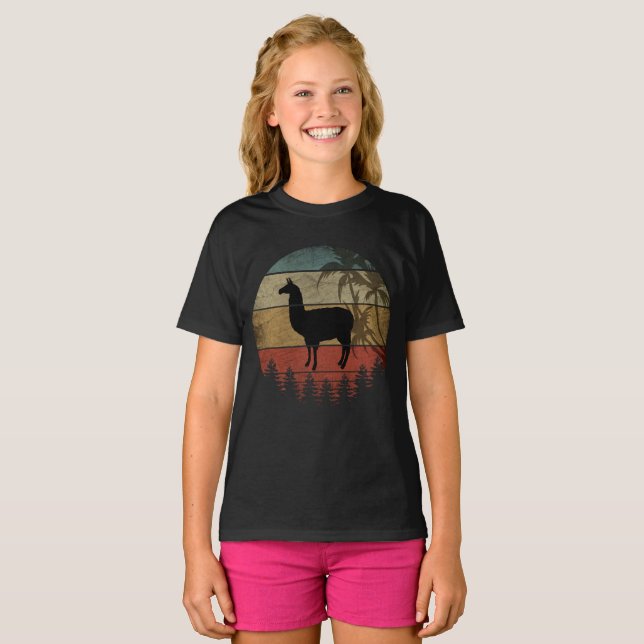 CAMISETA LLAMA RETRO ANTIGUA (Anverso completo)