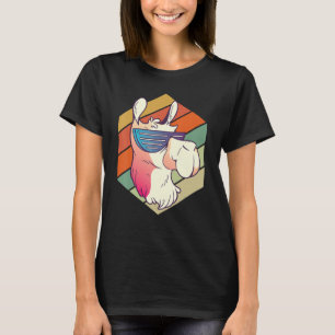 Camiseta Llama Retro con Gafas de Sol Alpaca Llama Animal