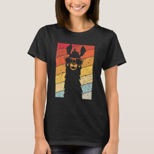 Camiseta Llama Retro Style Alpaca Funny Vintage